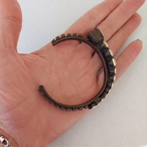 Bracelet with rhinestones like new, metal, brand Accessorize
