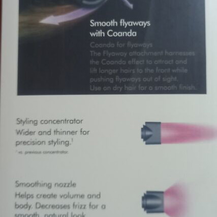 Dyson Supersonic hair dryer with 5 magnetic attachments
