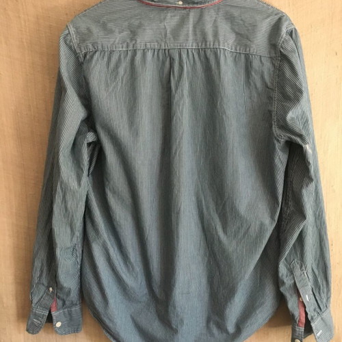 Levi's vintage shirt, M, blue and white striped, 100% cotton