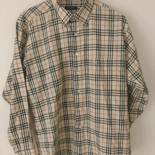 Burberry checked shirt new, beige