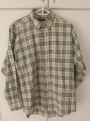 Burberry checked shirt new, beige