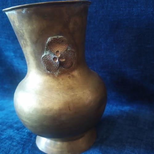 Vintage brass vase 19 cm height used