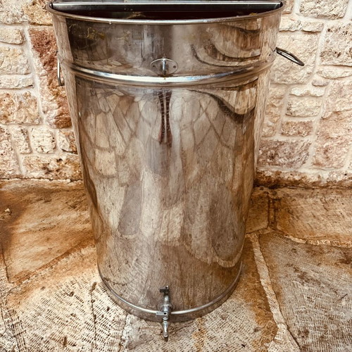 Stainless steel 140l oil tank with base and tap