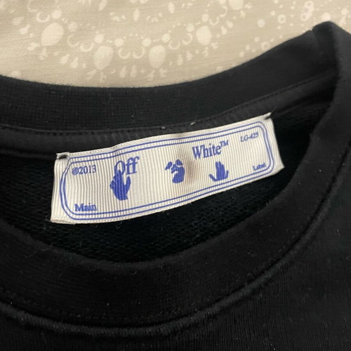 White off sweatshirt like new, size S