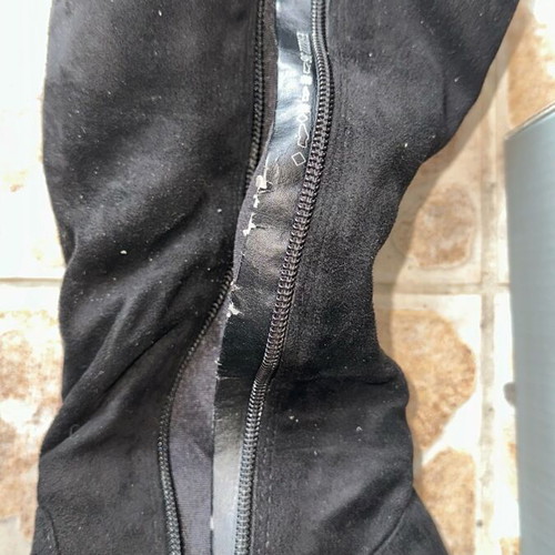 Migato over the knee boots used, size 36, black with gold details