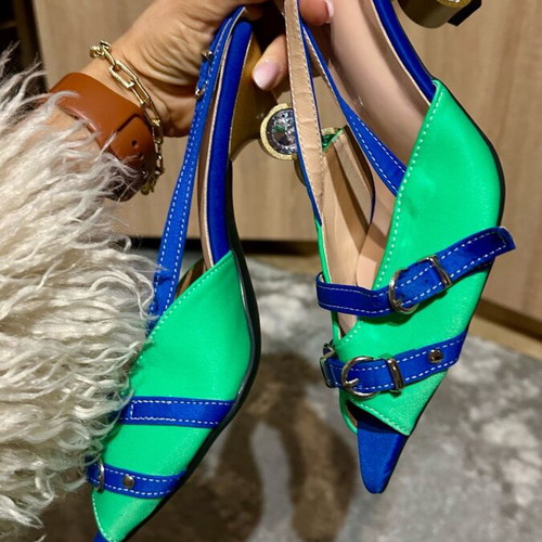 Pumps new size 39 blue and green