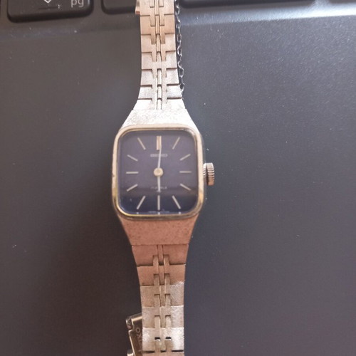 Seiko 11-4120 women's watch used, blue and silver