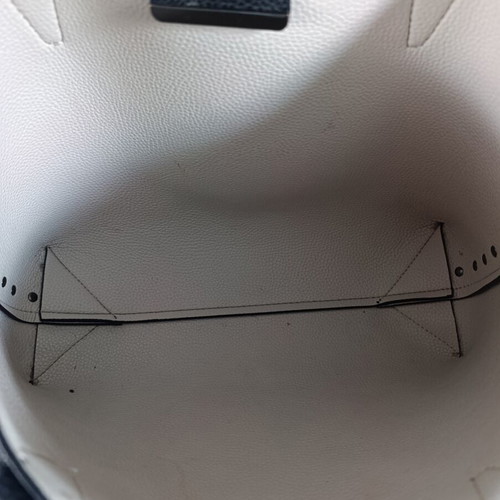 Guess Black Tote Shoulder Bag used, eco leather, beige details