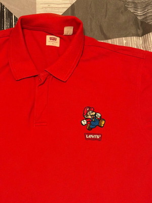 Levi’s Polo T-Shirt Super Mario κόκκινο, μέγεθος L, σαν καινούργιο