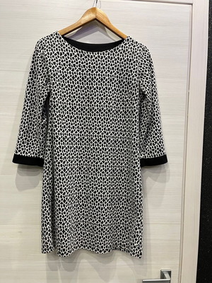 Women's dress used, mini, animal print, size M