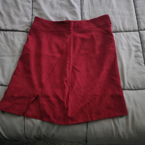 Mini skirt corduroy Shein like new, red, size M