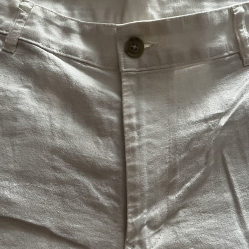 Zara men's white bermuda shorts