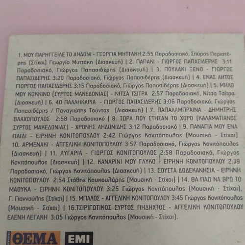 Paschalino Glenti CD like new, Easter songs