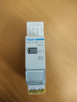 Hager EPS 410B ΡΕΛΕ ΚΑΣΤΑΝΙΑΣ ΤΗΛΕΧΕΙΡΙΖΟΜΕΝΟ 230V 1NO ΑΘΟΡΥΒΟ QC