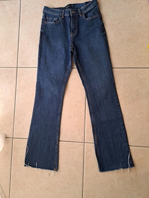 High-waisted jeans with slit hem Calliope like new, blue