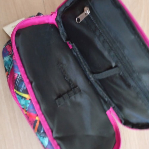 Abacus, pencil case and pen holder set used