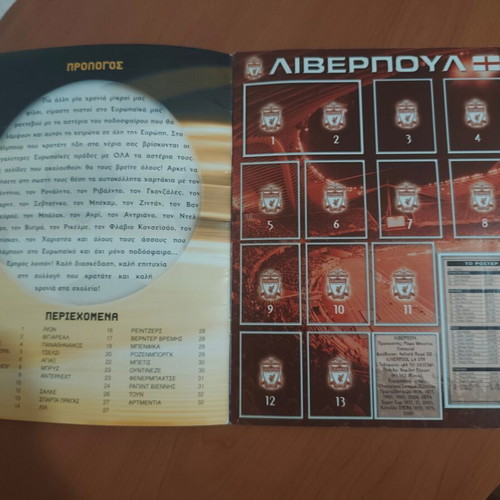 Europe's Champions 2005/06 sticker album like new