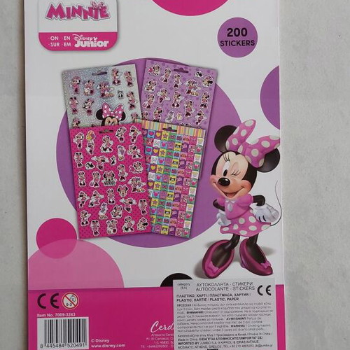 Minnie stickers new, set of 200 pieces