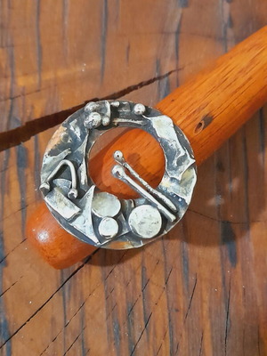 Handmade silver 925 ring new with copper base