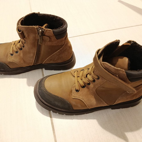 Majoral boys' boots size 36 like new, brown leather