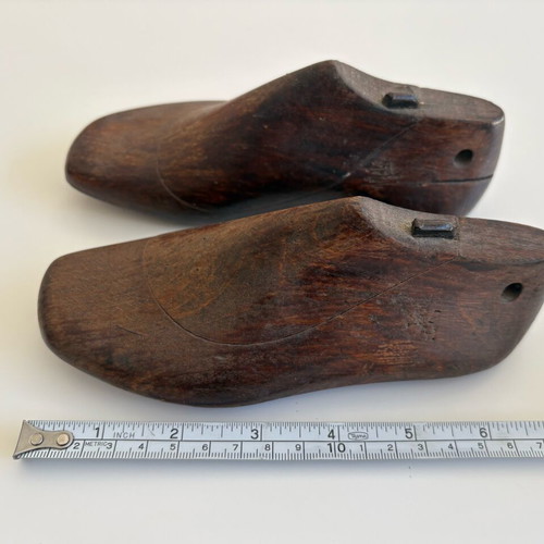 Wooden children's shoe lasts vintage used