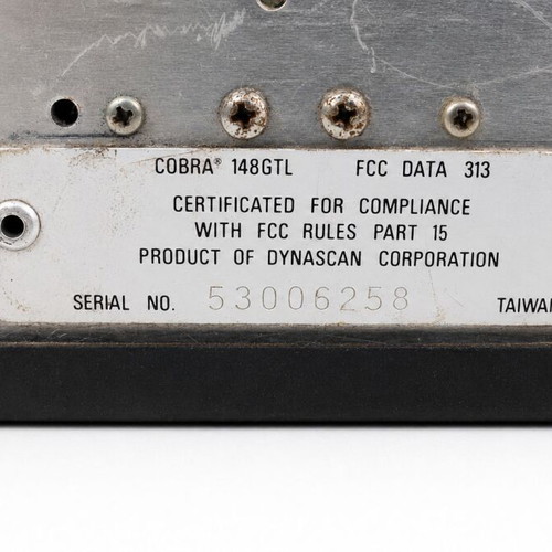 Cobra 148 GTL CB Transceiver used with ZG M95 Microphone