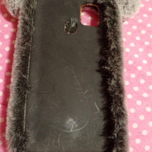 Fur teddy bear case for Samsung Galaxy A06 like new