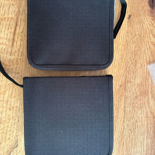Set of 2 CD cases, 20 CD capacity each, like new, black