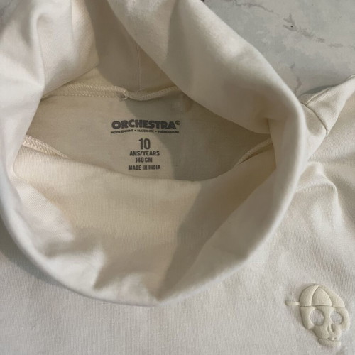Turtleneck Orchestra size 140 cm like new, off-white