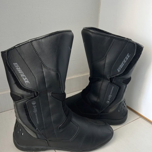 Dainese motorcycle boots used, black, size 42