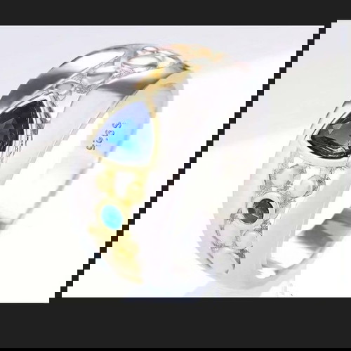 Сребърен пръстен размер 8 нов