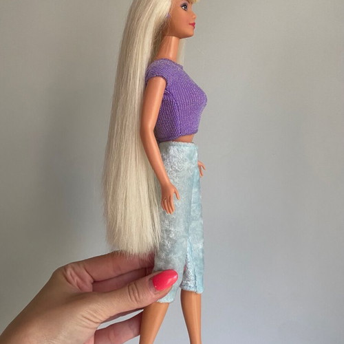 Mattel 1997 Bead Blast Barbie doll used with long blonde hair