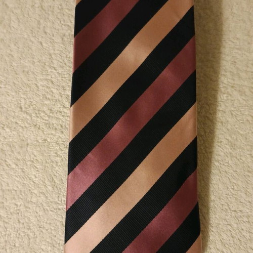 Marks & Spencer men's tie with blue and pink stripes, new