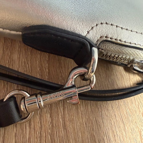 DKNY The Everywhere Pouch shoulder bag used, black and silver