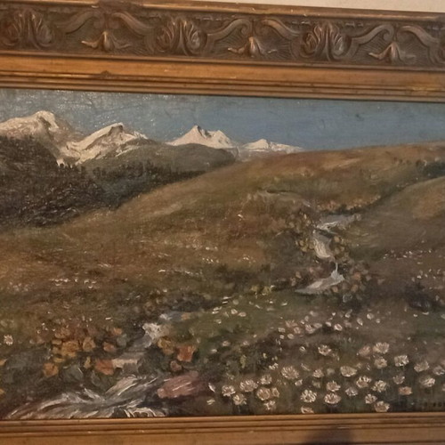 Oil painting on canvas Odysseas Fokas like new, ultra-century-old artwork