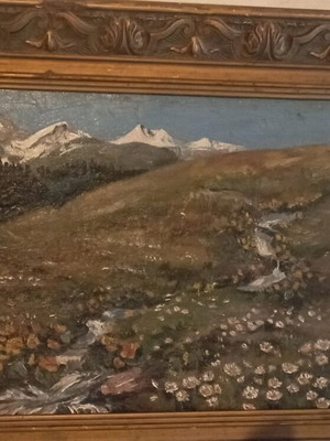 Ελαιογραφία σε καμβά Οδυσσέας Φωκάς σαν καινούργιο, υπεραιωνόβιο έργο