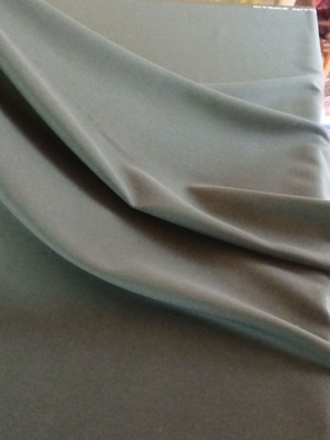 Luciano Soprani 100% wool fabric new, dark warm green