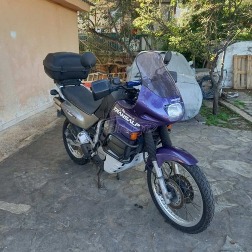 Honda Transalp 600 motorcycle 1998, purple