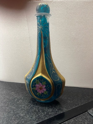 Painted small bottle used