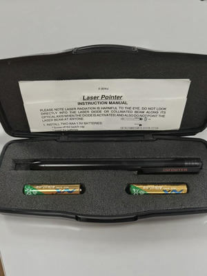 Infiniter laser pointer μεταχειρισμένος με θήκη, μπαταρίες και εγχειρίδιο, κόκκινος