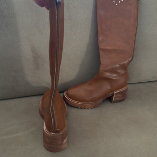 Boots shoes new synthetic leather size 40