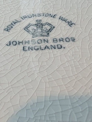 Σετ 3 βαθιά πιάτα Johnson Bros Royal Ironstone Ware, βίντατζ με floral μοτίβο