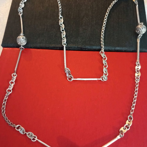 Lalaunis A21 925 silver necklace used vintage, length 75cm authentic