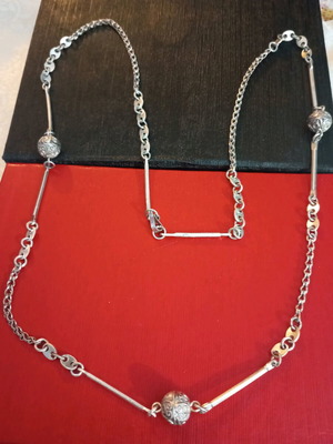 Lalaunis A21 925 silver necklace used vintage, length 75cm authentic