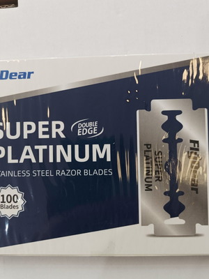 Ξυραφάκια Super Platinum καινούργια, πακέτο 10x10 λεπίδες διπλής όψης