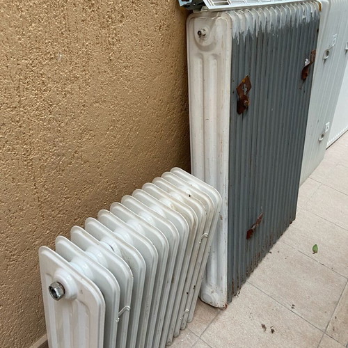 Heating radiators used, pack of 4, various sizes