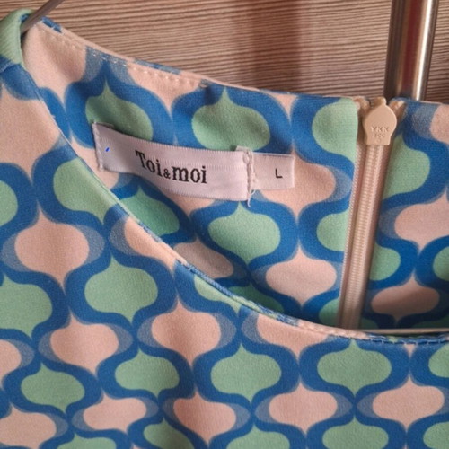 Toi Moi dress like new, slim fit, blue turquoise, sizes M L