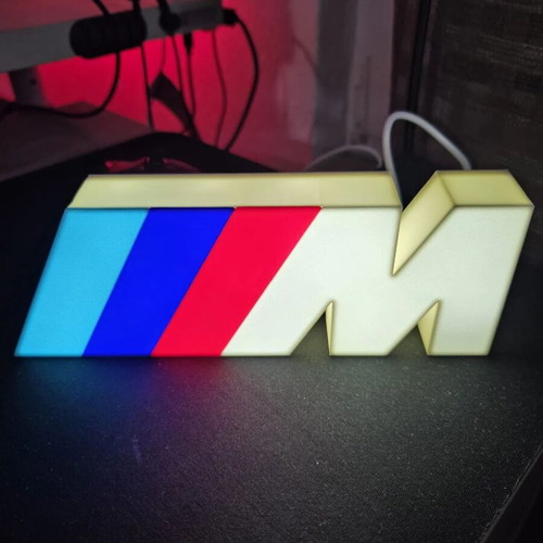 BMW M Power 3D Lightbox, premium decorative lamp