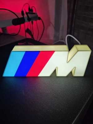 BMW M Power 3D Lightbox, premium decorative lamp