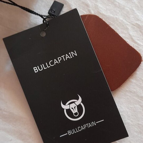 Δερμάτινη τσάντα Bull Captain χιαστί καινούργια, καφέ, με πολλές θήκες